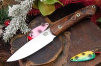 Barkriver Knives Bird and Trout CPM154 DesertIronwood Red Liner Mosaics #2 Photo