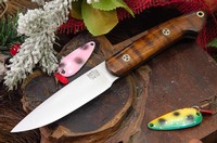 Barkriver Knives Bird and Trout CPM154 Dark Curly MapleBlack Liner Mosaics #1 photo