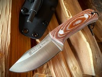 Joker Erizo Red Brown Micarta with Firesteel Kydex Sheath Photo