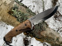 Cosmo Bushcraft 154CM Stabilized Maple Burl photo