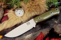 Barkriver Bravo Necker 2 S45VN Green Canvas red liner Hollow Pins Photo