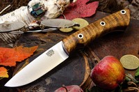 Barkriver Fox River Featherweight 3V Dark Curly Maple Black Liners Hollow Pins #1 Photo