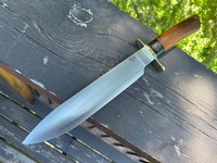Barkriver Knives Mike Stewart Bowie A2 Dark Curly Maple #2 Photo