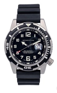 Momentum M50 [44mm] - Black-Ion with Black Rubber Strap Photo