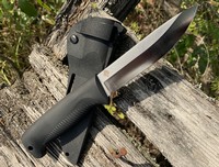 Peltonen M07 Ranger Puukko N690 Black with Composite Sheath Photo