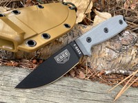 ESEE 3P Black Blade Coyote Sheath Photo